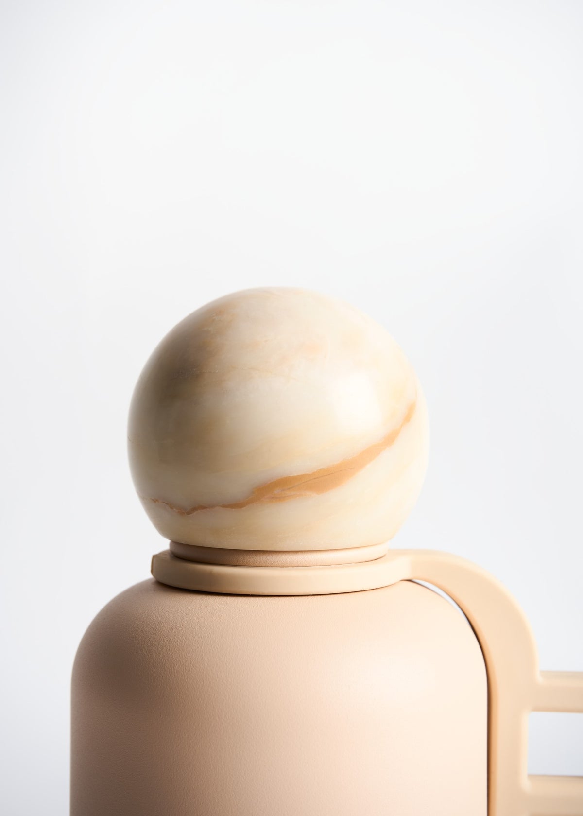 Cream Marble Lid